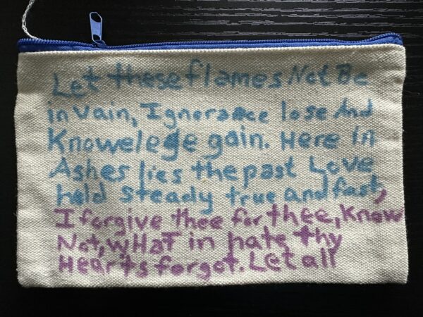Dual Side Small Bag - Poem 2
