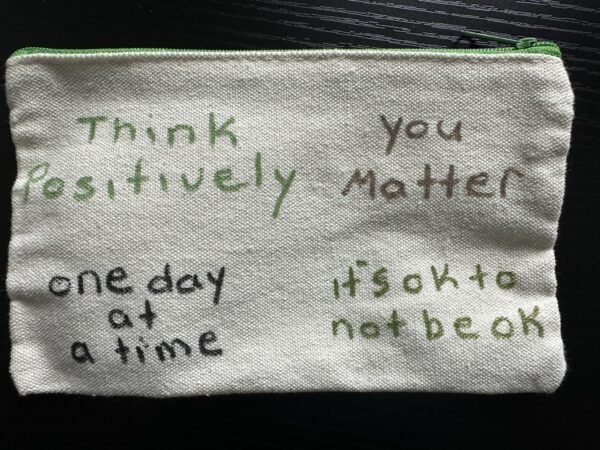 Dual Side Small Bag - Think Positively